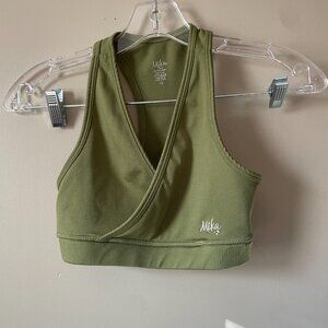 Mika XS Green yoga crop top